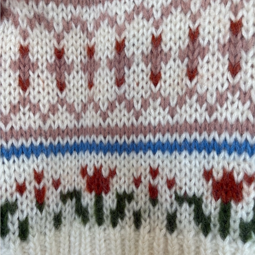 Samsoe Simone crewneck big knit Patterned Women's Sweater - Picture 12 of 13